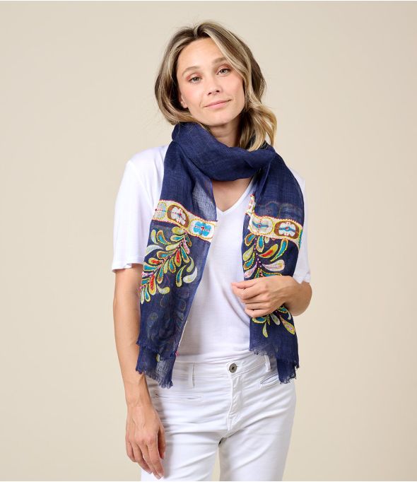 ASTRID Linen scarf - 10