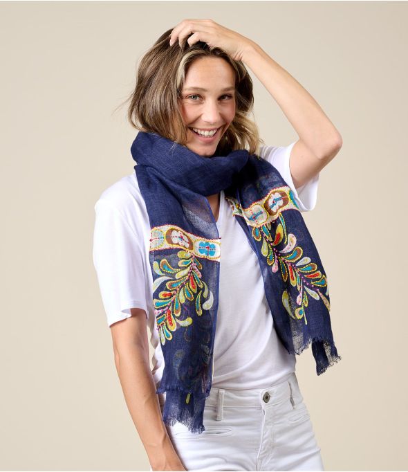 ASTRID Sciarpa in lino - - Storiatipic