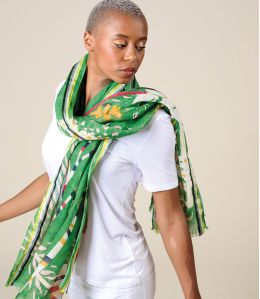 CELINE Linen scarf - - Storiatipic CELINE Linen scarf - - Storiatipic