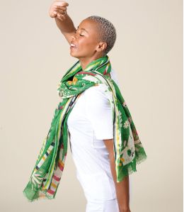CELINE Linen scarf - - Storiatipic CELINE Linen scarf - - Storiatipic