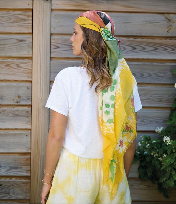 DINA Scarf in Modal, Silk - - Storiatipic
