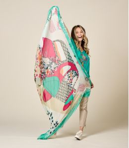 DINA Scarf in Modal, Silk - - Storiatipic DINA Scarf in Modal, Silk - - Storiatipic