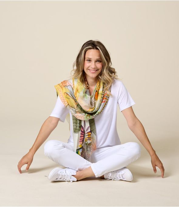 ERICA Scarf in Modal, Silk - - Storiatipic