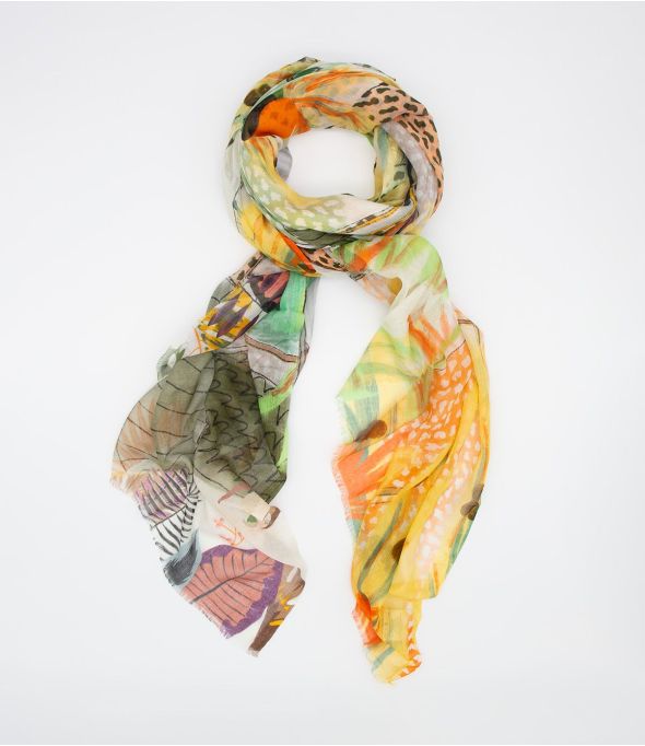 ERICA Scarf in Modal, Silk - - Storiatipic
