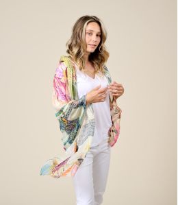 ERICA Scarf in Modal, Silk - - Storiatipic ERICA Scarf in Modal, Silk - - Storiatipic