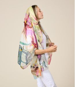 ERICA Scarf in Modal, Silk - - Storiatipic ERICA Scarf in Modal, Silk - - Storiatipic