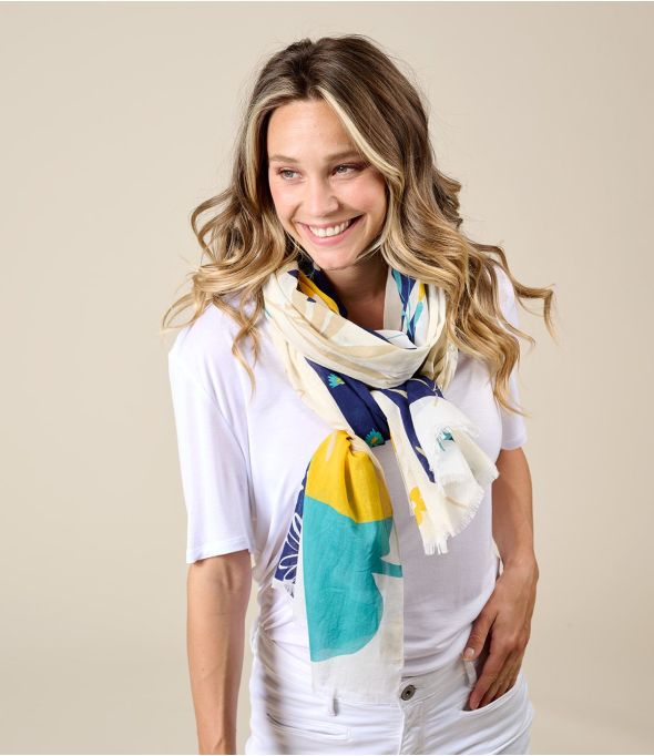 JOSETTE Sciarpa in cotone - - Storiatipic