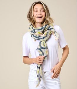 MANDALA Foulard en Laine, Coton - - Storiatipic MANDALA Foulard en Laine, Coton - - Storiatipic