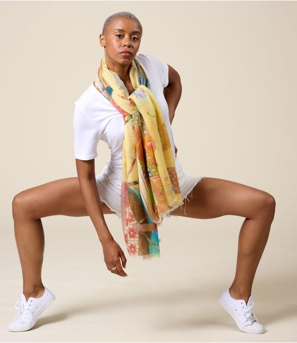 MANON Sciarpa in lana, cotone - - Storiatipic