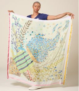 OLYMPE Quadrato Grande in Cotone, Modal - - Storiatipic OLYMPE Quadrato Grande in Cotone, Modal - - Storiatipic