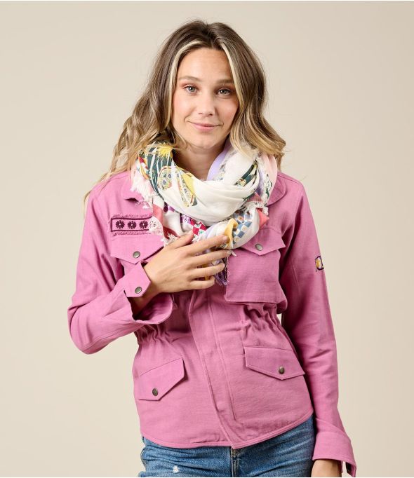 PAIS Grand carré en Coton, Modal - - Storiatipic