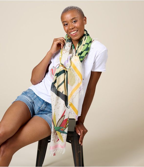 PAIS Large cotton square, Modal - - Storiatipic
