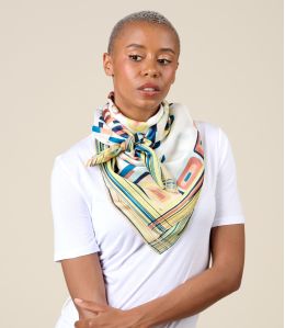 SOIZIC Grand carré in Viscose - - Storiatipic SOIZIC Grand carré in Viscose - - Storiatipic