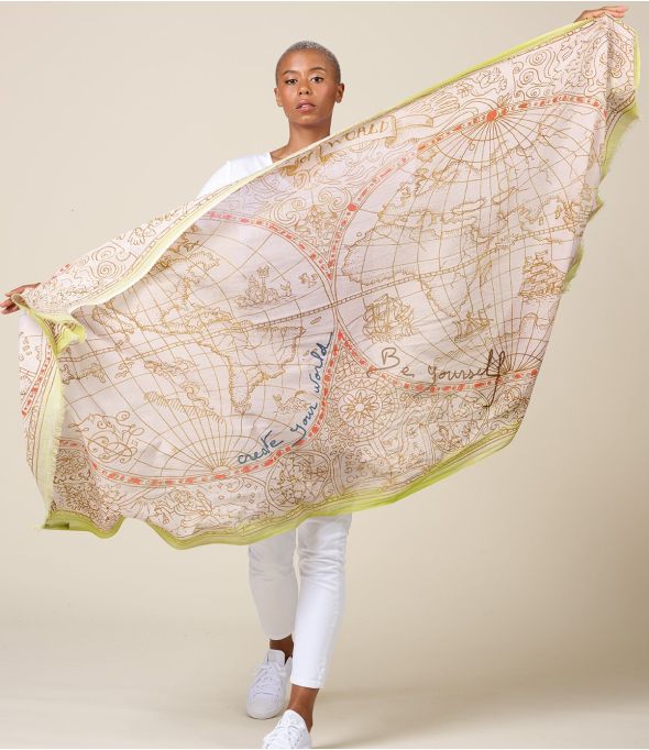MONDO Sciarpa in Cotone - - Storiatipic
