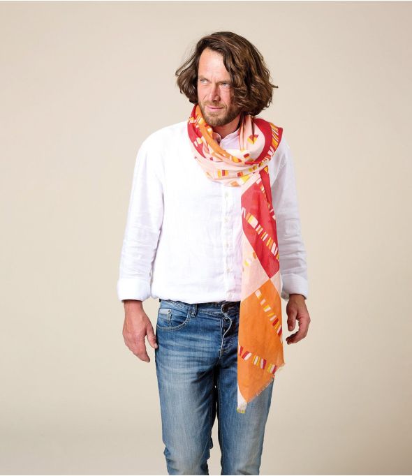 LAGOS Foulard en Coton - - Storiatipic
