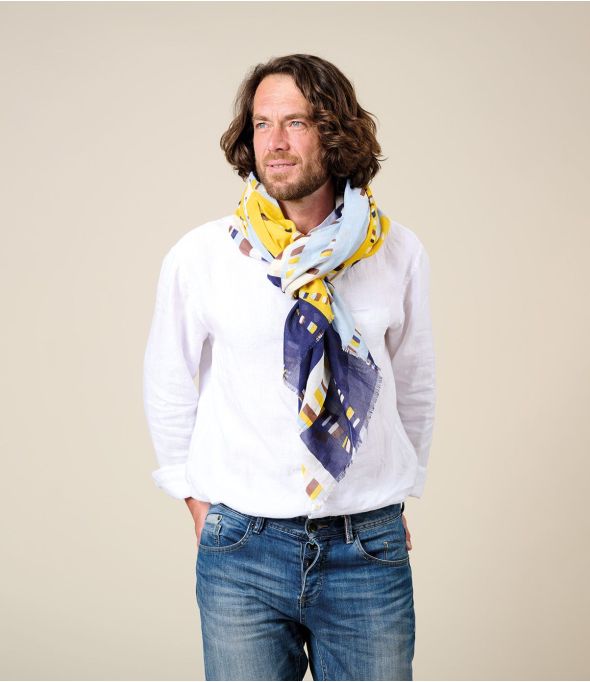 LAGOS Foulard en Coton - - Storiatipic