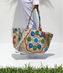 CRUISE FIORI Borsa in cotone - - Storiatipic CRUISE FIORI Borsa in cotone - - Storiatipic