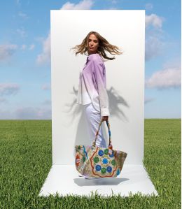 CRUISE FIORI Borsa in cotone - - Storiatipic CRUISE FIORI Borsa in cotone - - Storiatipic