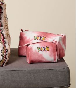 COSM IBIZA ROSE Trousses de toilettes en Coton - - Storiatipic COSM IBIZA ROSE Trousses de toilettes en Coton - - Storiatipic