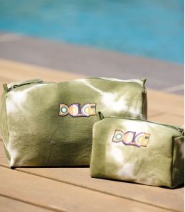 COSM IBIZA KAKI Trousses de toilettes en Coton - - Storiatipic COSM IBIZA KAKI Trousses de toilettes en Coton - - Storiatipic