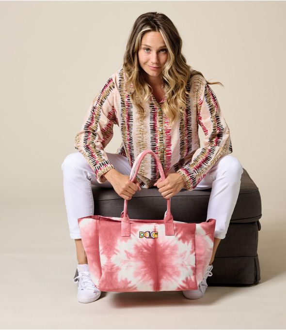 Bolso de algodón CRUISE IBIZA PINK - - Storiatipic