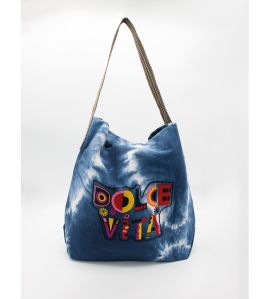 Bolso de algodón DODO BALI NAVY - - Storiatipic Bolso de algodón DODO BALI NAVY - - Storiatipic