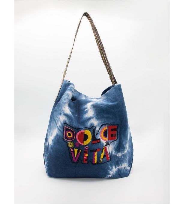 DODO BALI NAVY Katoenen Tas - - Storiatipic