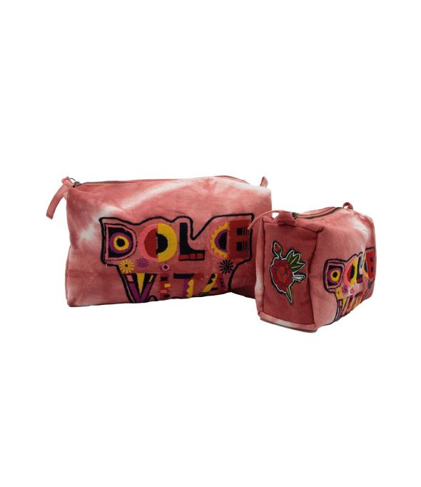 COSM BALI ROSE Trousses de toilettes en Coton - - Storiatipic