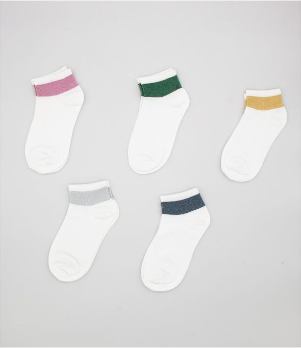 CHAUSSETTES LOT 5 Chaussettes en Coton, Nylon, Elasthanne - - Storiatipic