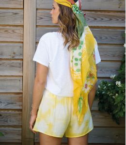 TIM IBIZA YELLOW Pantaloncini in cotone - - Storiatipic TIM IBIZA YELLOW Pantaloncini in cotone - - Storiatipic