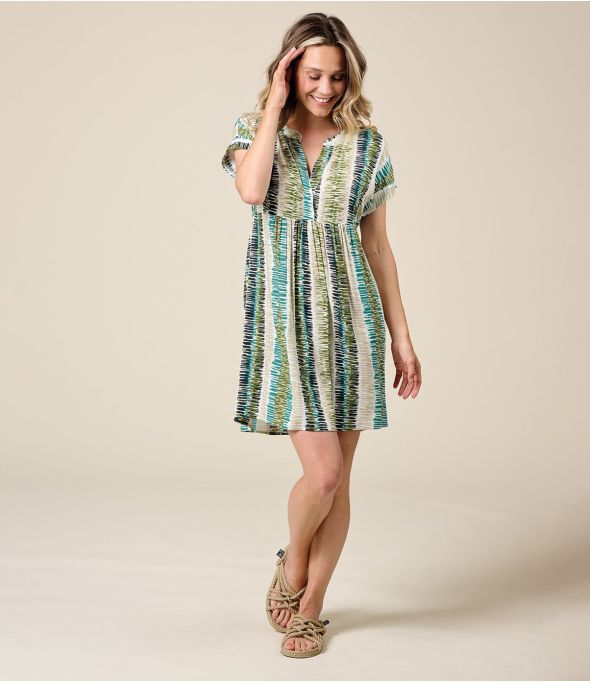 STELLA ROMA VERT Robe en Viscose - - Storiatipic