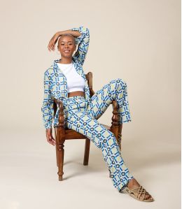 SASHA LILI BLEU Pantalon en Viscose - - Storiatipic SASHA LILI BLEU Pantalon en Viscose - - Storiatipic