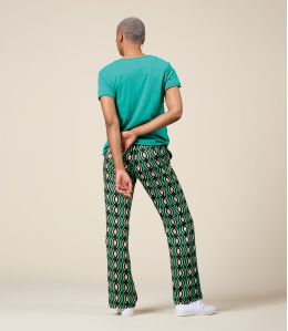 SASHA BARI VERT Pantalon en Viscose - - Storiatipic SASHA BARI VERT Pantalon en Viscose - - Storiatipic