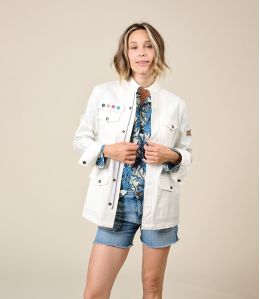 ROMY DOLCE BLANC Veste en Coton, Tencel, Spendex - 2