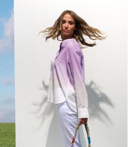 MILA TIE PARME Cotton blouse - - Storiatipic MILA TIE PARME Cotton blouse - - Storiatipic