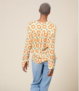 MILA LILI ORANGE Blouse en Modal - 3