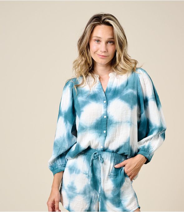 LUCIE IBIZA CANARD Blouse en Coton - - Storiatipic