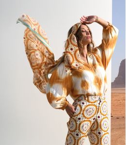 LUCIE IBIZA ORANGE Blouse en Coton - - Storiatipic LUCIE IBIZA ORANGE Blouse en Coton - - Storiatipic