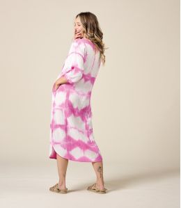 LISA IBIZA FUCHSIA Robe en Coton - 3