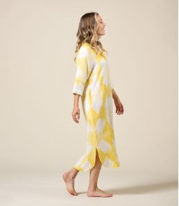 LISA IBIZA JAUNE Robe en Coton - 1