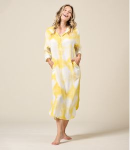 LISA IBIZA JAUNE Robe en Coton - 2