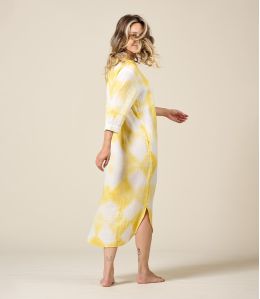 LISA IBIZA JAUNE Robe en Coton - - Storiatipic LISA IBIZA JAUNE Robe en Coton - - Storiatipic