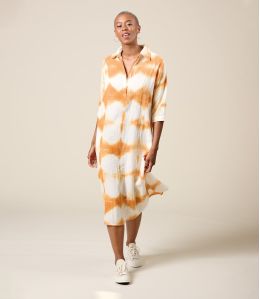 LISA IBIZA ORANGE Robe en Coton - 3