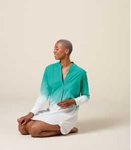 LETO TIE VERT Robe en Coton - - Storiatipic LETO TIE VERT Robe en Coton - - Storiatipic