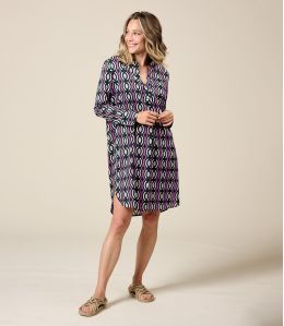 LETO BARI PRUNE Robe en Coton - 2