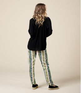 LAURA GREKO NOIR Blouse en Viscose - - Storiatipic LAURA GREKO NOIR Blouse en Viscose - - Storiatipic