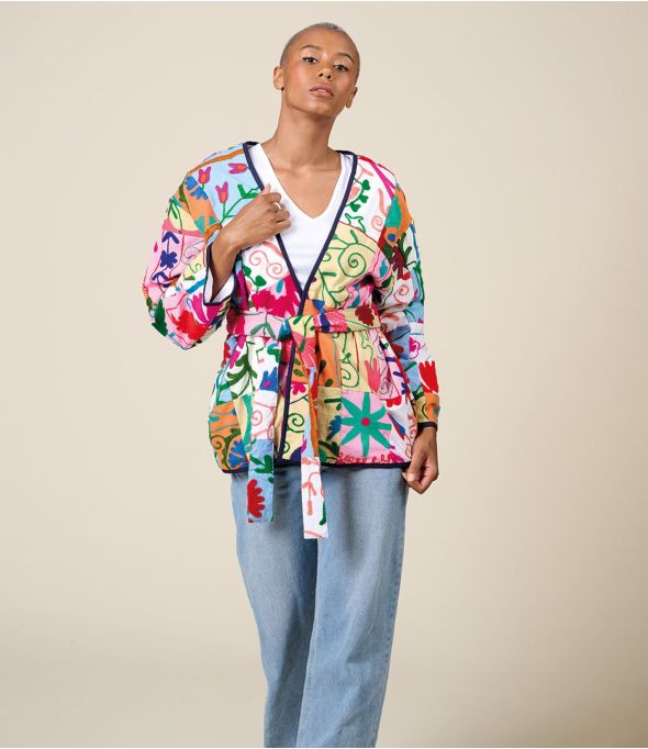 KIMONO PATCH Katoenen Kimono - - Storiatipic
