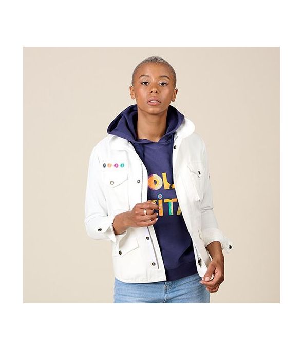 JESS DOLCE BLANC Jacket in Cotton, Tencel, Spendex - - Storiatipic