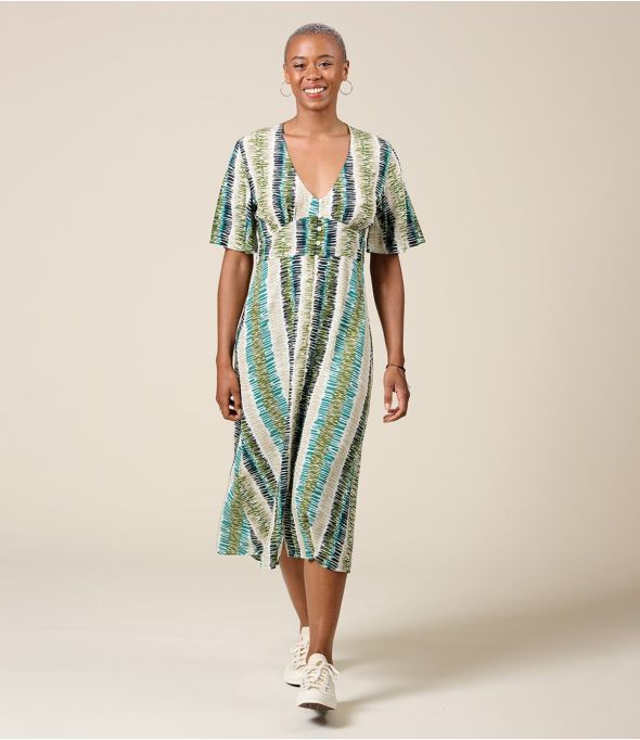 JANIE ROMA VERT Robe en Viscose - - Storiatipic