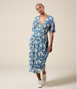 JANIE PALMA BLEU Robe en Viscose - 2